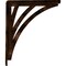 Ekena Millwork Nevio Wrought Iron Bracket, (Single center brace), Antiqued Copper 1 1/2"W x 10"D x 12"H BKTM01X10X12SNEACO - alternate 6